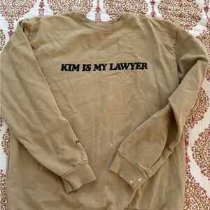 Talentless “Kim Is My Lawyer” 100% Cotton Sweatshirt